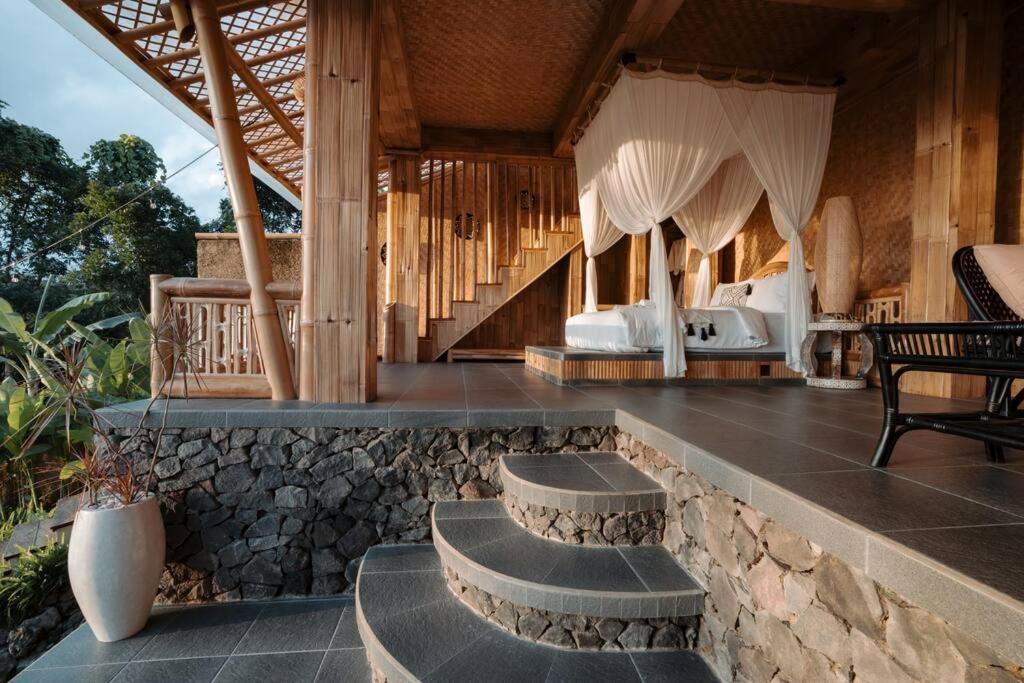 Selat Makerti Bali~Bamboo Houseヴィラ エクステリア 写真