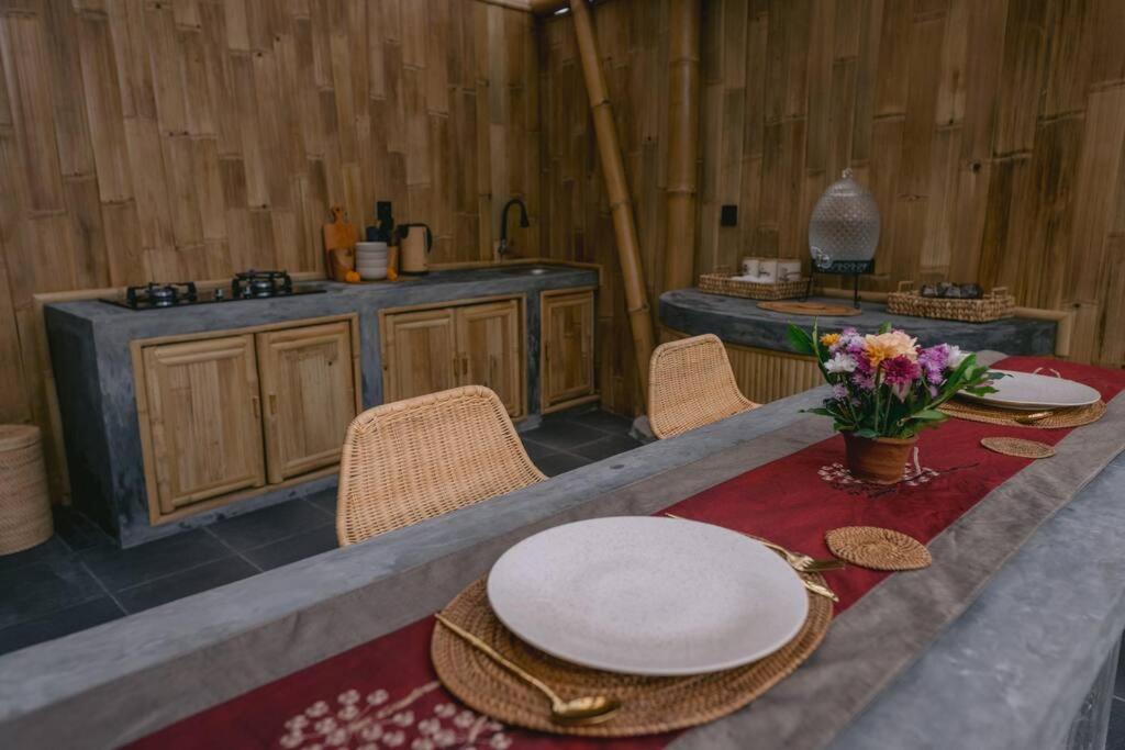 Selat Makerti Bali~Bamboo Houseヴィラ エクステリア 写真