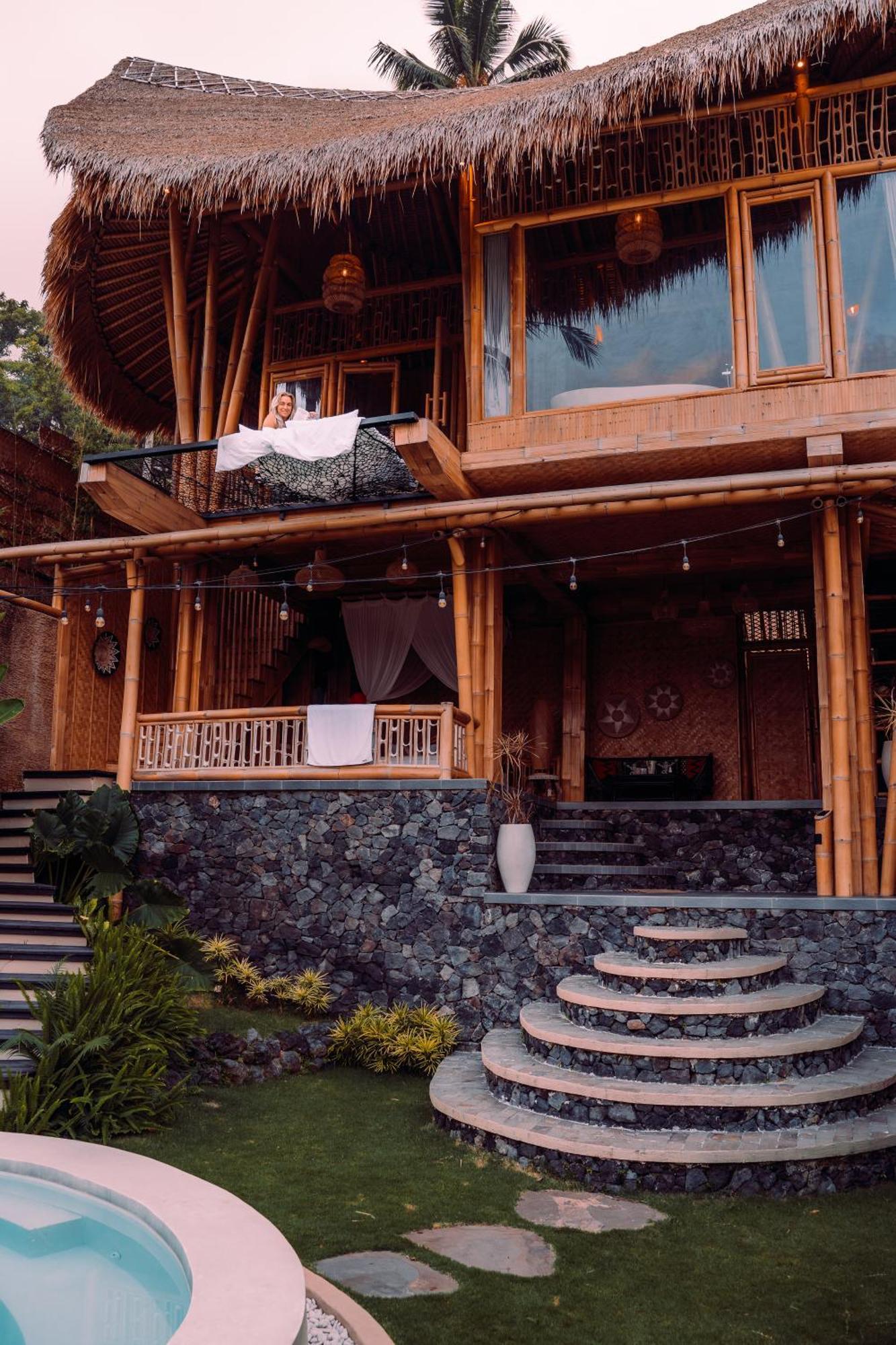 Selat Makerti Bali~Bamboo Houseヴィラ エクステリア 写真