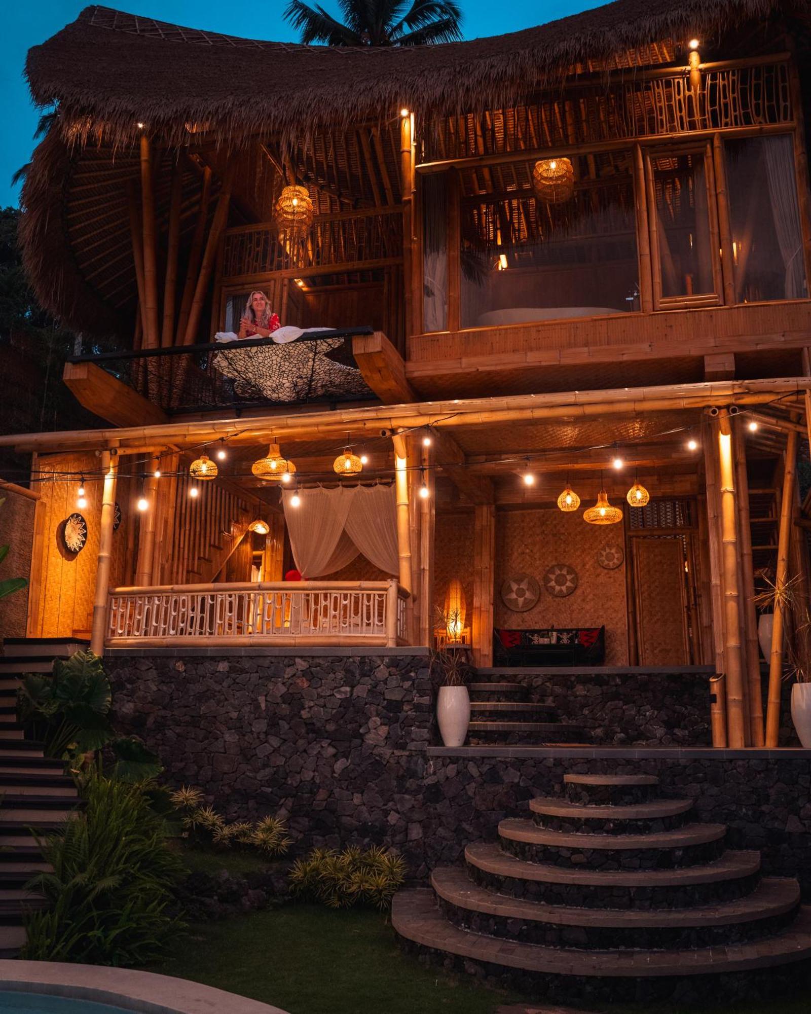 Selat Makerti Bali~Bamboo Houseヴィラ エクステリア 写真