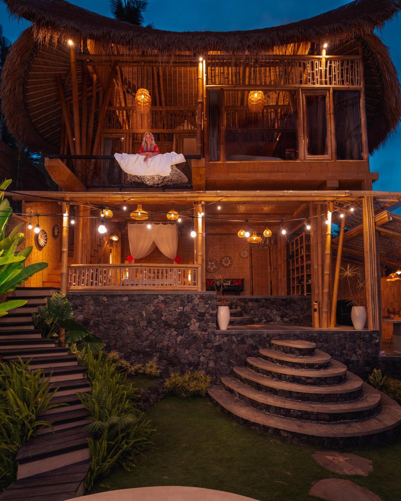 Selat Makerti Bali~Bamboo Houseヴィラ エクステリア 写真