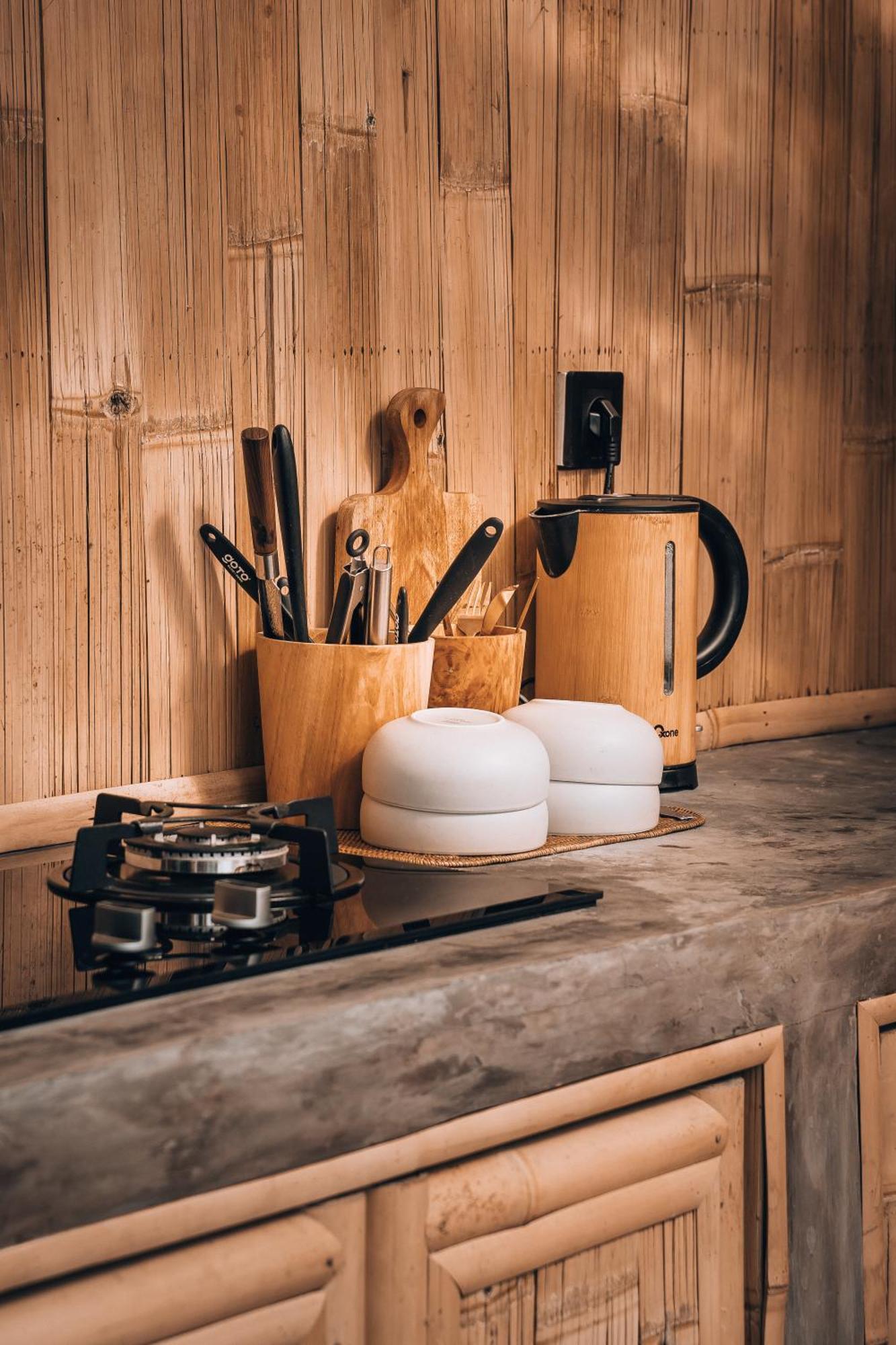 Selat Makerti Bali~Bamboo Houseヴィラ エクステリア 写真