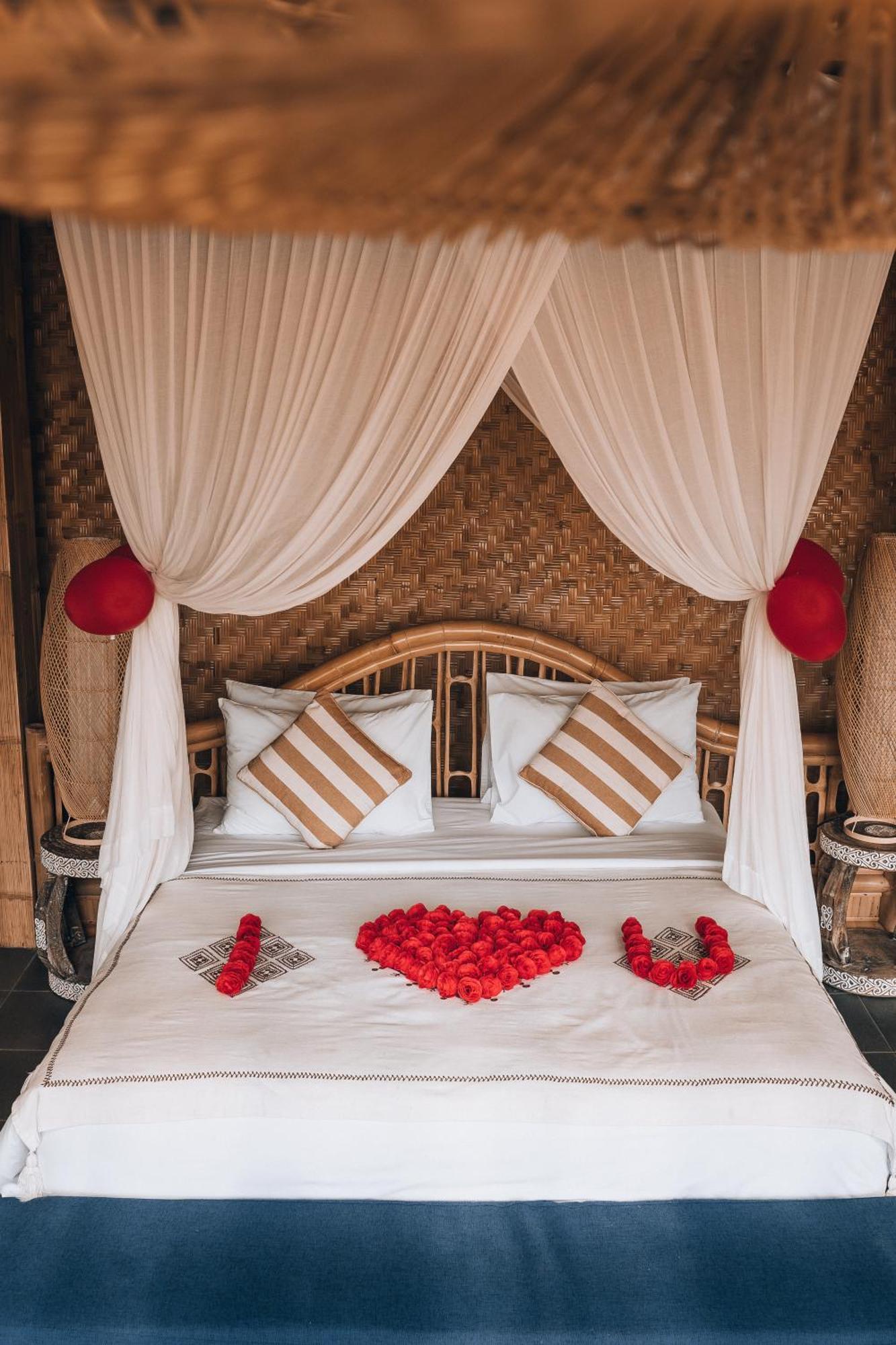 Selat Makerti Bali~Bamboo Houseヴィラ エクステリア 写真