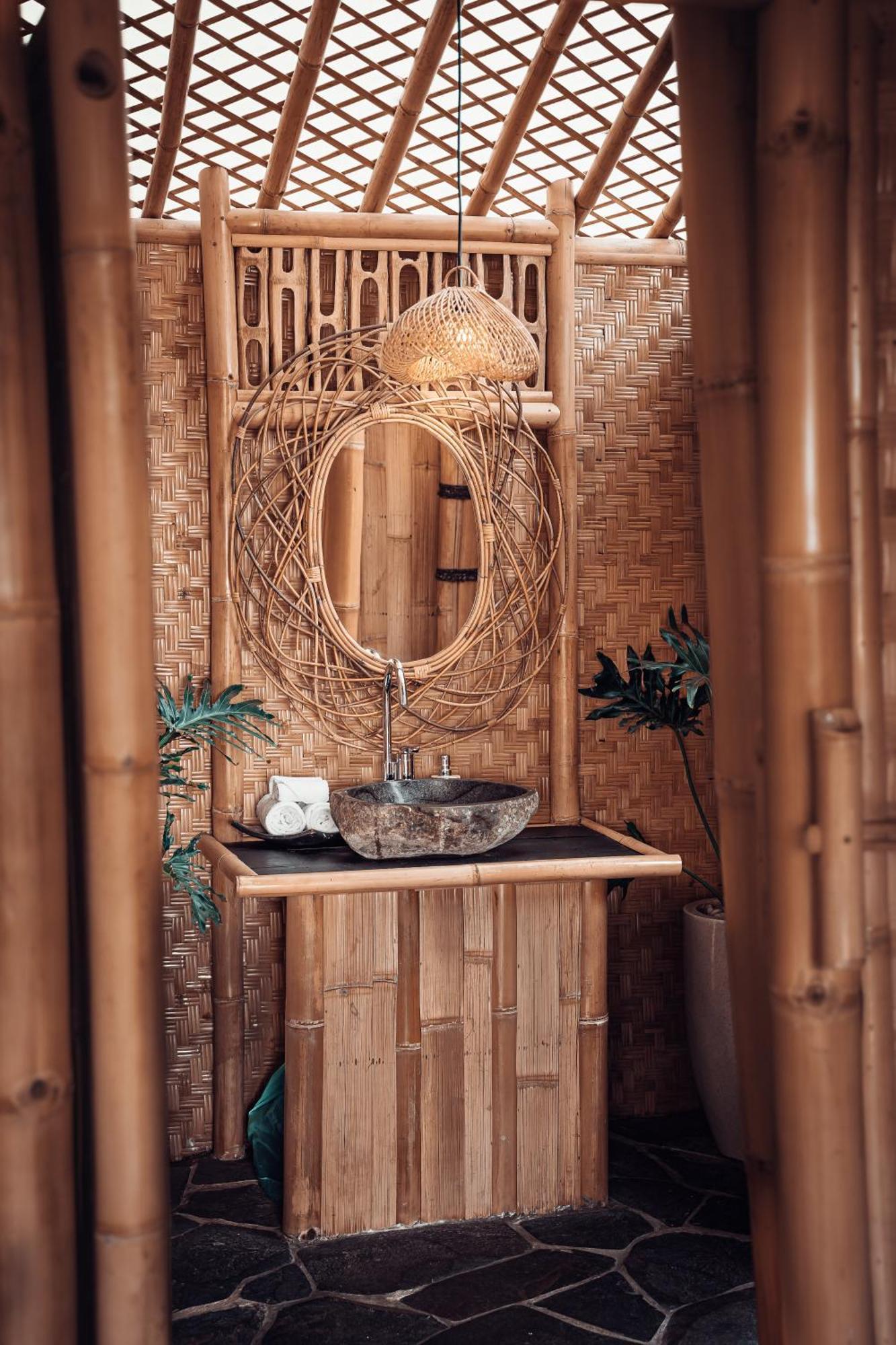 Selat Makerti Bali~Bamboo Houseヴィラ エクステリア 写真