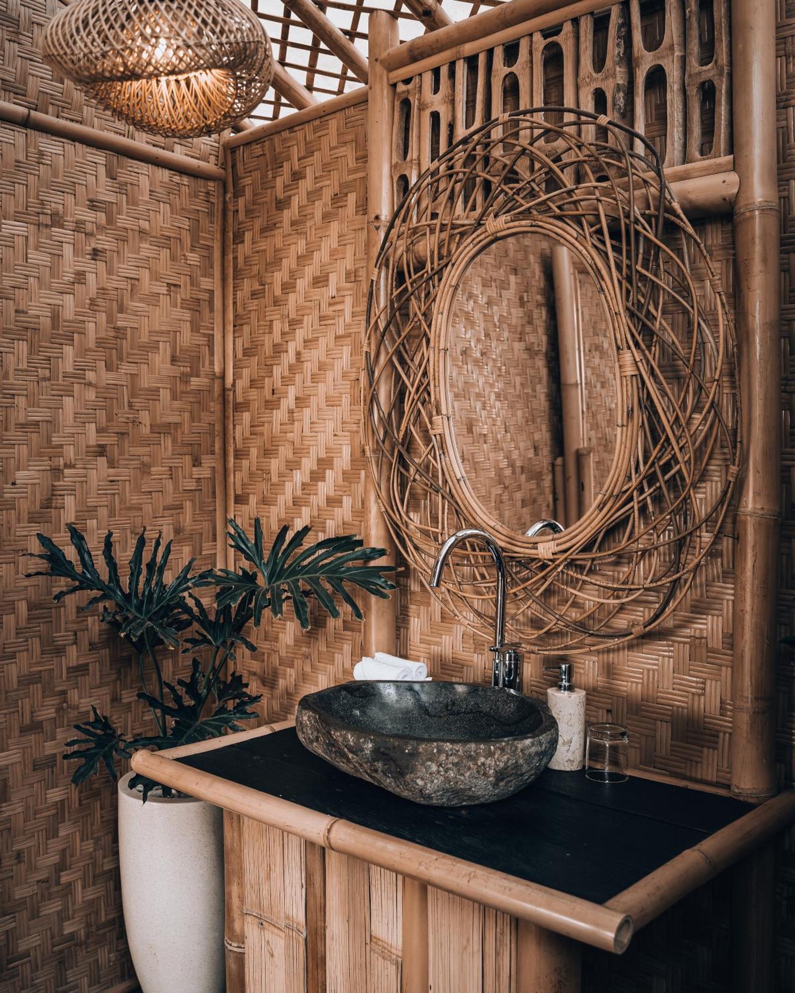 Selat Makerti Bali~Bamboo Houseヴィラ エクステリア 写真