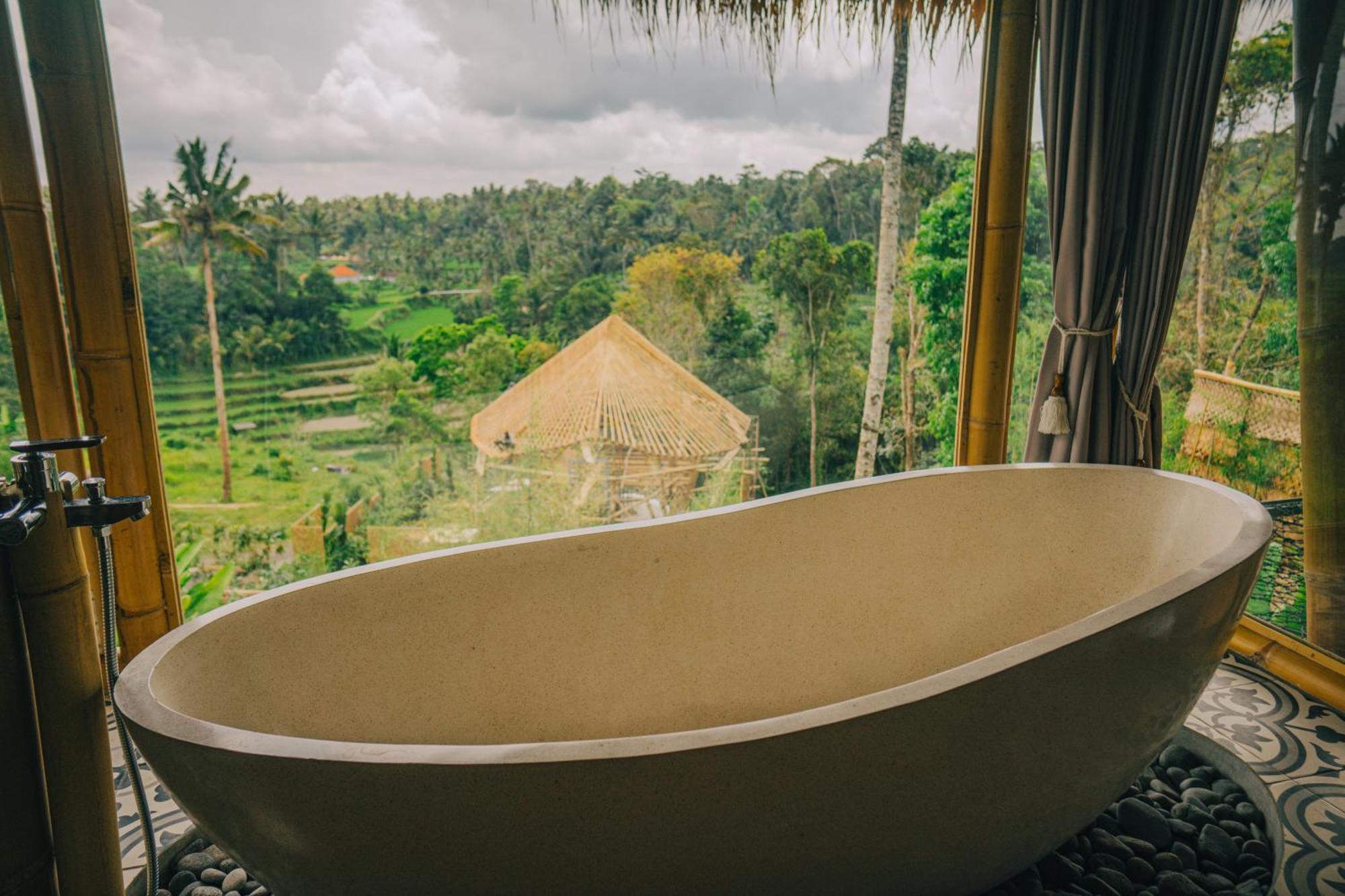 Selat Makerti Bali~Bamboo Houseヴィラ エクステリア 写真